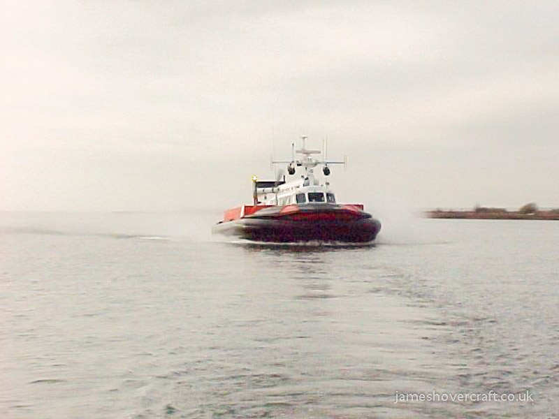 SRN6 craft operating with the Canadian Coastguard - Canadian Coastguard Hovercraft - Clips from a movie capture (submitted by Paul Brett).